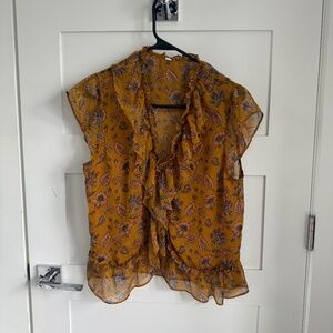 Semi sheer Mango blouse